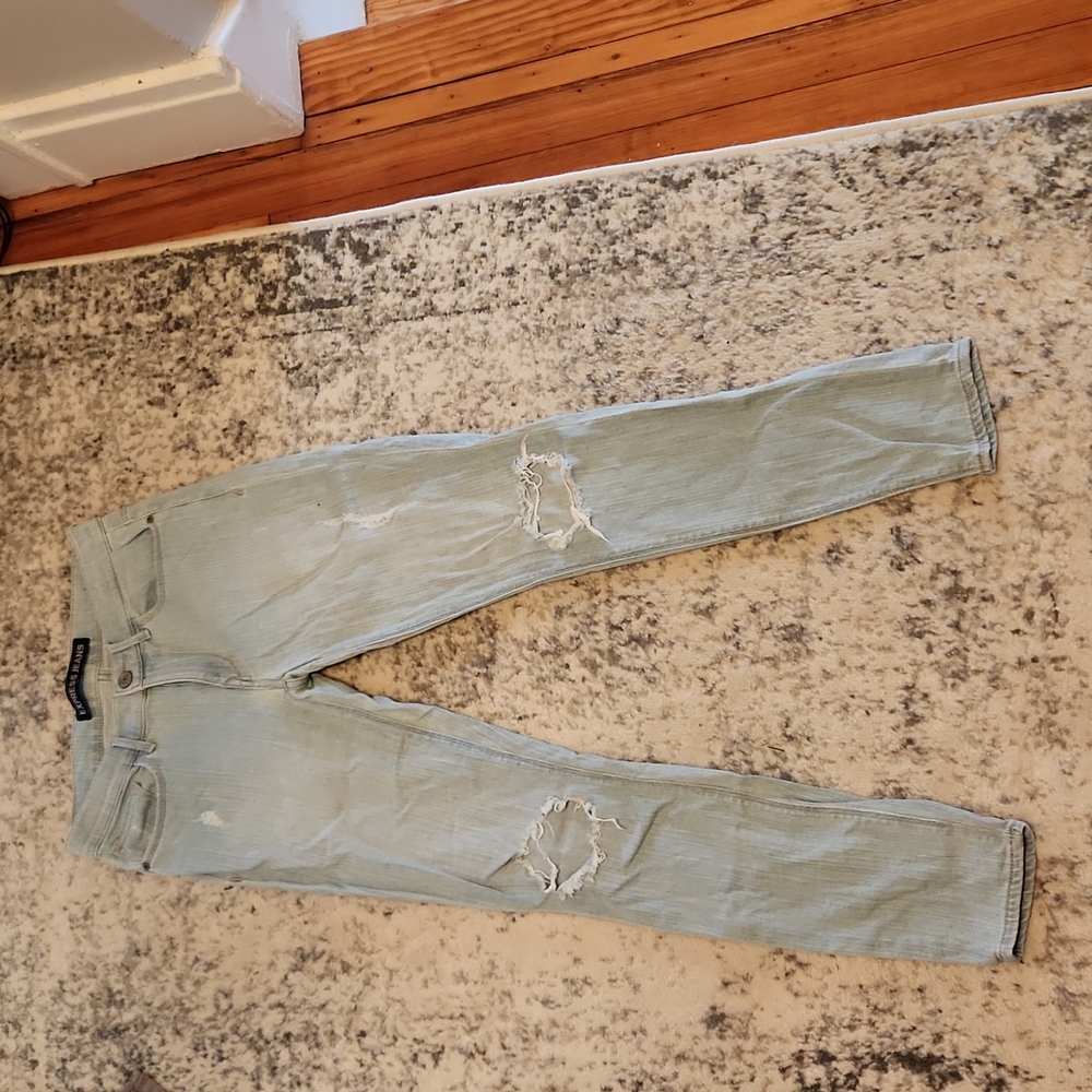Express midrise distressed legging jeans